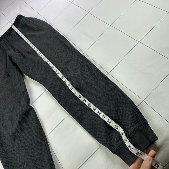 Lululemon Pants Mens Medium Gray At Ease Jogger Athletic Textured Training Gym - Picture 10 of 11